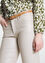 Unifarbene Slim-Fit-Hose mit Gürtel und 5 Taschen