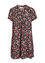 Tunika-Kleid mit Blumen-Print