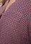 Locker geschnittenes Hemd aus Viskose mit geometrischem Muster und Lurex