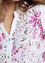 Lange Bluse aus Leinen und Viskose mit gesticktem Blumenmuster