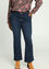 Flared-Jeans „Flavie“ L32 mit doppeltem Gürtel und Knopf an der Seite