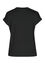 Einfarbiges T-Shirt mit Ketten-Detail, Schwarz