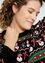 Weihnachtspullover mit bunten Streifen