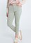 Unifarbene Slim-Fit-Hose mit 5 Taschen und Gürtel mit Schmuckbesatz