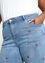 Slim Jeans „Louise“ 3/4 mit Kirschstickereien