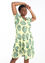 Kleid aus Baumwollgaze mit Palmblätter-Print