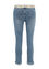 Unifarbene Slim-Fit-Hose mit 5 Taschen und Fantasiegürtel