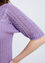Unifarbener Pullover mit geflochtener Rippung aus Jacquard