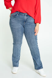 Lange Jeans „Mia“ L30 mit gestickter Kirsche auf der Tasche