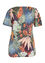 T-Shirt mit Hawaii-Aufdruck und Schmetterlingsärmeln