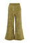 Unifarbene Hose aus Velours mit weiten Beinen