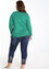 Unifarbener Pullover aus Viskose/Nylon