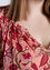 Bluse mit Muster aus indischen Blumen und Folie