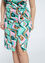 Kurzes Kleid mit grafischem 70er-Jahre-Muster und Knopf