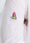 Gerade geschnittenes Hemd mit gestickten Schmetterlingen