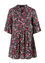 Tunika-Kleid mit Blumen-Print, Fuchsie