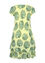Kleid aus Baumwollgaze mit Palmblätter-Print