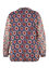 Bluse mit geometrischem Muster, Ballonform und Knöpfen