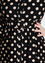 Halblanges Hemdkleid aus Viskose mit Polka-Dot-Muster