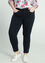Slim-Fit-7/8-Jeans „Louise“ mit 5 Taschen und Druckknopfdetail