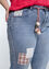 Slim-Fit-3/4-Jeans mit Patchwork aus Spitze