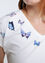 T-Shirt mit Schmetterlingsdruck