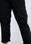 Lange, unifarbene Hose aus Papertouch-Baumwolle