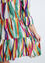 Kurzes Tunikakleid aus Viskose mit farbigen Streifen