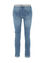 Unifarbene Slim-Fit-Jeans mit Gürtel aus Muscheln