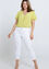 Unifarbene 7/8-Slim-Fit-Hose „Elise“ aus Baumwolle mit 5 Taschen